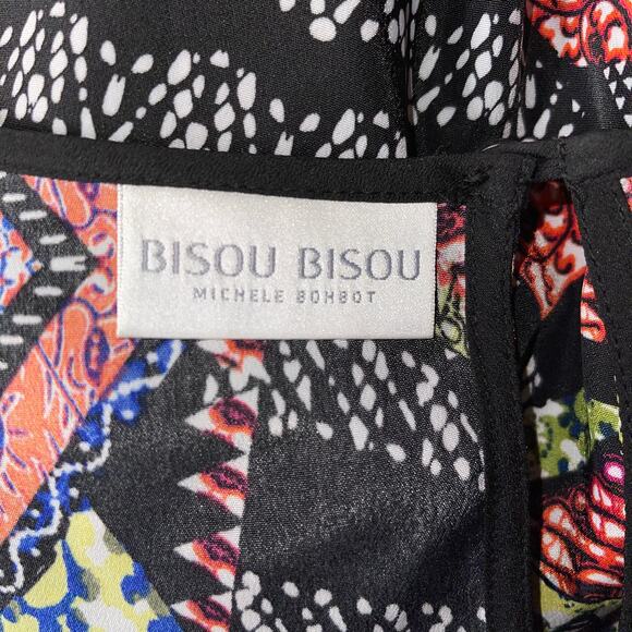 Bisou Bisou Aztec Graphic Oversized Flowy Poncho / Top - Picture 5 of 8